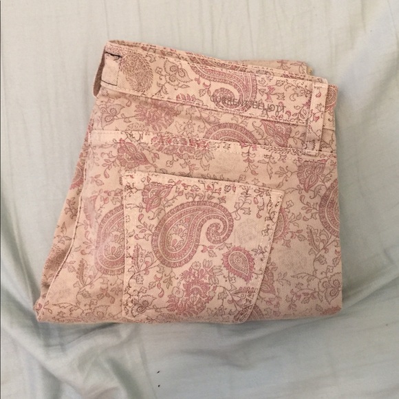 Current Elliott Stiletto Khaki Paisley Skinny 26 - Picture 2 of 4